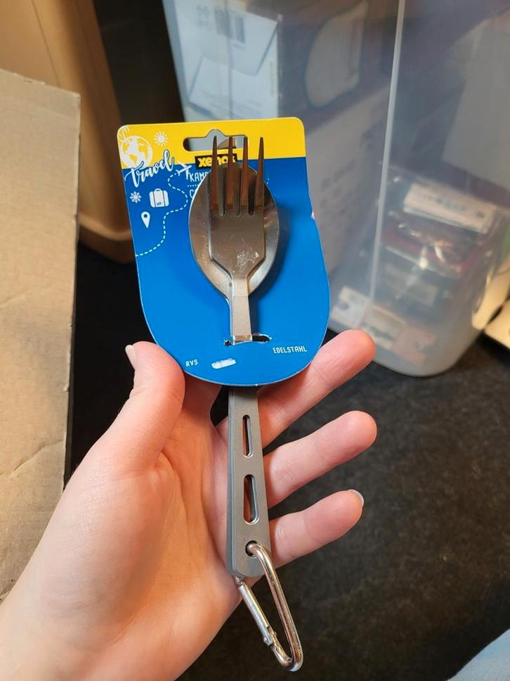 nieuwe xenos reis bestekset lepel vork mes, Huis en Inrichting, Keuken | Keukenbenodigdheden, Zo goed als nieuw, Ophalen of Verzenden
