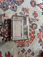 Frans Vitrinekistje met Glasgravure, Huis en Inrichting, Ophalen of Verzenden, Gebruikt, Glas, Minder dan 50 cm