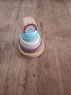 Stapeltoren regenboog van hout, Ophalen, Zo goed als nieuw