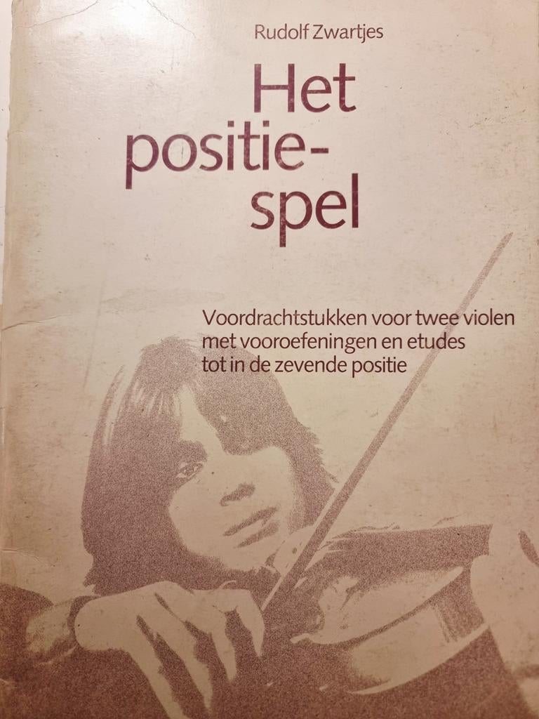 Het Positiespel - Viool Voordrachtstukken voor 2 violen, Gebruikt, Klassiek, Les of Cursus, Ophalen of Verzenden
