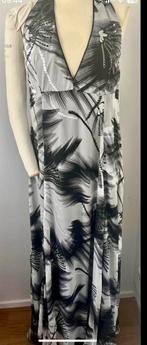 Gave zijden avondjurk met stola van Monique Collignon, Kleding | Dames, Jurken, Maat 38/40 (M), Zwart, Ophalen of Verzenden, Zo goed als nieuw
