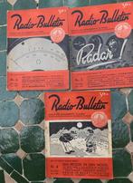 3 x de kleine Radio-Bulletin uit 1945, no. 4, 5 en 6., Antiek en Kunst, Antiek | Tv's en Audio, Ophalen of Verzenden