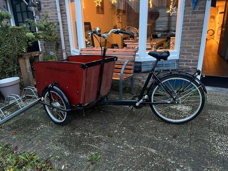 Bakfiets Babboe Opknappertje, Fietsen en Brommers, Fietsen | Bakfietsen, Gebruikt, Overige merken, 4 kinderen of meer, Huif, Ophalen of Verzenden