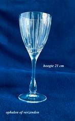 Wijnglas 21h Verticale streep Kristal Glas, Antiek en Kunst, Antiek | Glas en Kristal, Ophalen