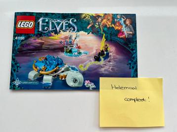 COMPLEET lego Elves 41191 Naida waterschildpad beschikbaar voor biedingen