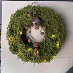 Kunstkrans bel led lamljes en tak met roest bellen, Antiek en Kunst, Curiosa en Brocante, Ophalen of Verzenden