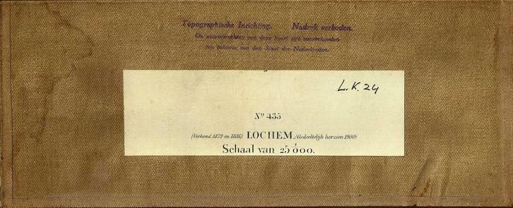 Topografische kaart - Lochem No 435 - Uitgave ?, Boeken, Atlassen en Landkaarten, Gelezen, Landkaart, Nederland, 1800 tot 2000