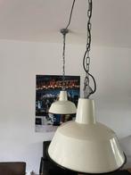 Set van twee emaille hanglampen, Huis en Inrichting, Ophalen of Verzenden, Zo goed als nieuw, Industrieel, Metaal