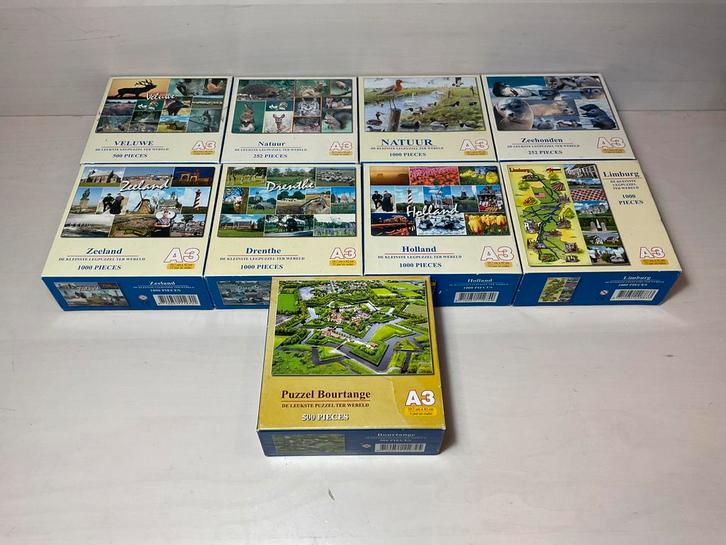 A3 puzzels prijs is per stuk, Hobby en Vrije tijd, Denksport en Puzzels, Zo goed als nieuw, Minder dan 500 stukjes, Ophalen of Verzenden