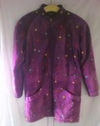 Vintage Jas Dino'Z jaren 80, Kleding | Dames, Verzenden, Zo goed als nieuw, Maat 38/40 (M), Paars