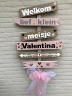 geboorte bord meisje, Ophalen of Verzenden, Nieuw, Geboortebord