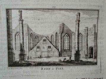 273 / Tiel de kerk Kopergravure 18e Eeuw beschikbaar voor biedingen