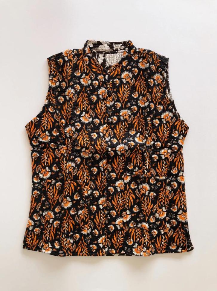 REVERSIBLE GILET ZWART/ORANJE/BRUIN (NIEUW), Kleding | Dames, Bodywarmers, Nieuw, Zwart, Ophalen of Verzenden