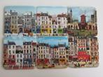 Set van 6 glazen onderzetters Michel Delacroix Parijse kunst, Huis en Inrichting, Ophalen of Verzenden, Zo goed als nieuw, Glas of Kopje