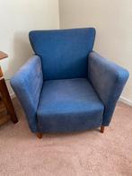 Blauwe fauteuil GRATIS AFHALEN, Huis en Inrichting, Fauteuils, Ophalen, Gebruikt, 75 tot 100 cm, Stof