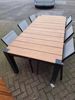 Tuintafel met 6 stoelen - Aluminium frame, Tuin en Terras, Ophalen of Verzenden