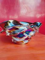 Vintage glazen Jozefina Krosno zware design schaal, Antiek en Kunst, Antiek | Glas en Kristal, Ophalen of Verzenden