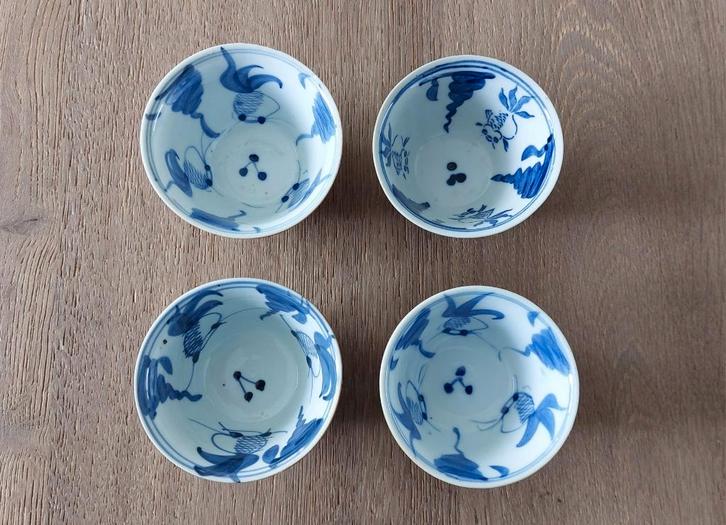 *Antieke Capucijner kopjes 19e eeuw, Antiek en Kunst, Antiek | Keramiek en Aardewerk, Ophalen of Verzenden