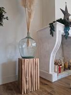 Houten bijzettafel blok, Huis en Inrichting, Tafels | Bijzettafels, Ophalen, Rechthoekig, Minder dan 55 cm, 45 tot 60 cm