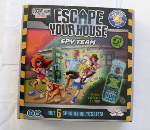 Escape Your House - Spy Team - escaperoom thuis - NIEUW !!!, Hobby en Vrije tijd, Gezelschapsspellen | Overige, Nieuw, Een of twee spelers