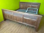 Complete tweepersoons slaapkamer hout, Ophalen, Gebruikt, Tweepersoons