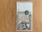 Italiaanse 1000 Lire Bankbiljet, Ophalen of Verzenden, Italië, Los biljet