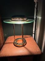Vintage postmoderne tafellamp Saturn Robert Sonneman, Ophalen of Verzenden, Gebruikt, Glas, Minder dan 50 cm