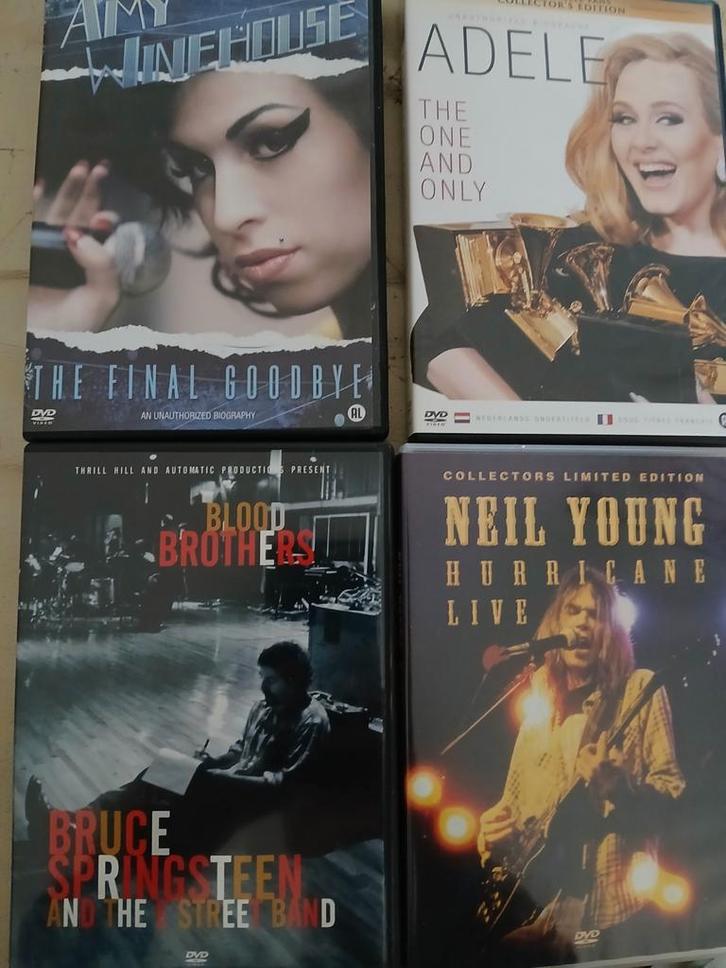 Dvd’s muziek diverse titels, Cd's en Dvd's, Dvd's | Filmhuis, Zo goed als nieuw, Overige gebieden, Alle leeftijden, Ophalen of Verzenden