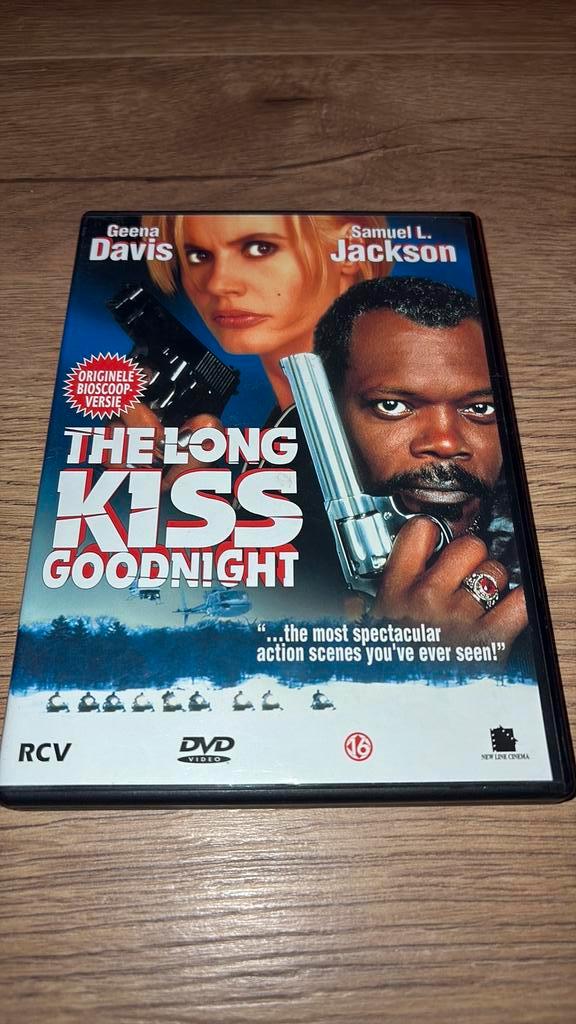 The Long Kiss Goodnight met Geena Davis en Samuel L. Jackson, Cd's en Dvd's, Dvd's | Actie, Zo goed als nieuw, Vanaf 16 jaar, Ophalen of Verzenden