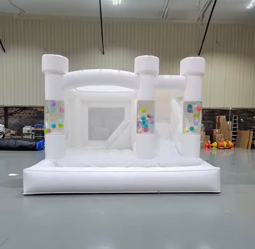 Opblaasbare bruiloft springkussen 4x4x3 pvc., Ophalen, Zo goed als nieuw, Overige