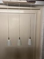 Te koop hanglamp met 3 lampen, Ophalen, Zo goed als nieuw, Glas, Minder dan 50 cm