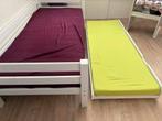 Bed met logeerbed, 90 cm, Eenpersoons, Wit, Ophalen of Verzenden
