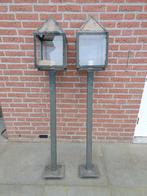 2 stuks KS staande buitenlantaarns lamp RVS opknapper, Ophalen, Gebruikt, Minder dan 50 watt, Wandlamp