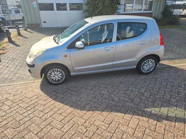 Nissan Pixo 1.0 50KW 5D 2012 Grijs, Auto's, Nissan, Bedrijf, Pixo, ABS, Airbags, Airconditioning, Centrale vergrendeling, Lichtmetalen velgen