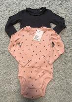 NIEUW, set van 2 rompers met lange mouwen van de H&M maat 98, Nacht- of Onderkleding, Meisje, H&M, Nieuw