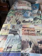Flanel dekbedovertrek wilde dieren eenpersoons 140x220, Huis en Inrichting, Ophalen of Verzenden, Zo goed als nieuw, Eenpersoons
