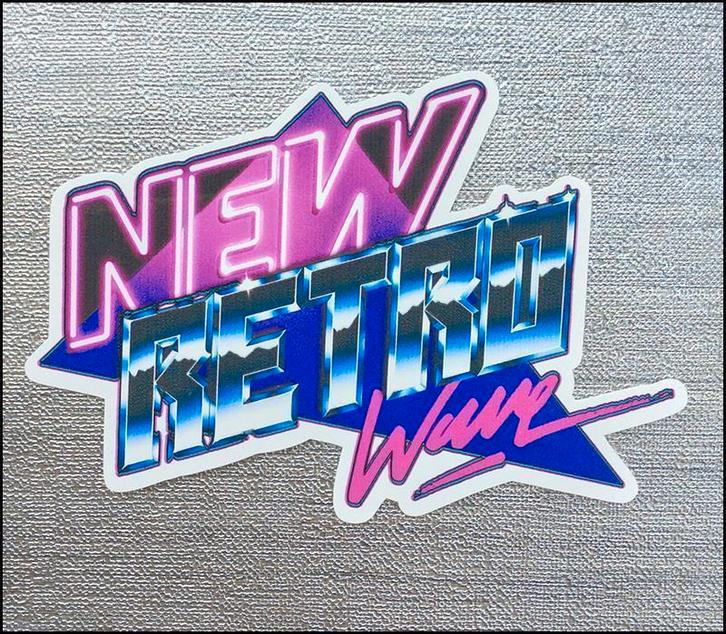 Synthwave New retro wave Outrun DIECUT STICKER, Verzamelen, Retro, Overige typen, Ophalen of Verzenden