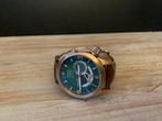 Vintage CCCP 1970 polshorloge, horloge, Overige merken, Polshorloge, Ophalen of Verzenden, Leer