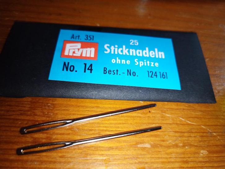 2 borduur naalden zonder punt van prym Nr. 14, Hobby en Vrije tijd, Borduren en Borduurmachines, Nieuw, Onderdeel of Toebehoren