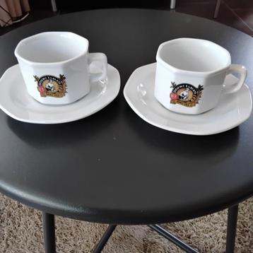 2 Vintage kop en schotel Douwe Egberts anno 1753 beschikbaar voor biedingen