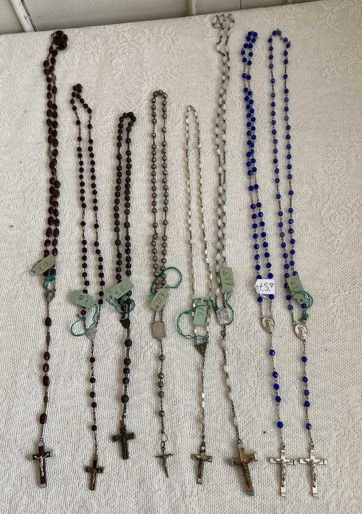 Brocante oude rozenkransen, Antiek en Kunst, Curiosa en Brocante, Ophalen of Verzenden