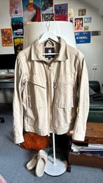 G-Star beige truckerjacket maat L, Ophalen of Verzenden, Zo goed als nieuw, Maat 52/54 (L), Beige