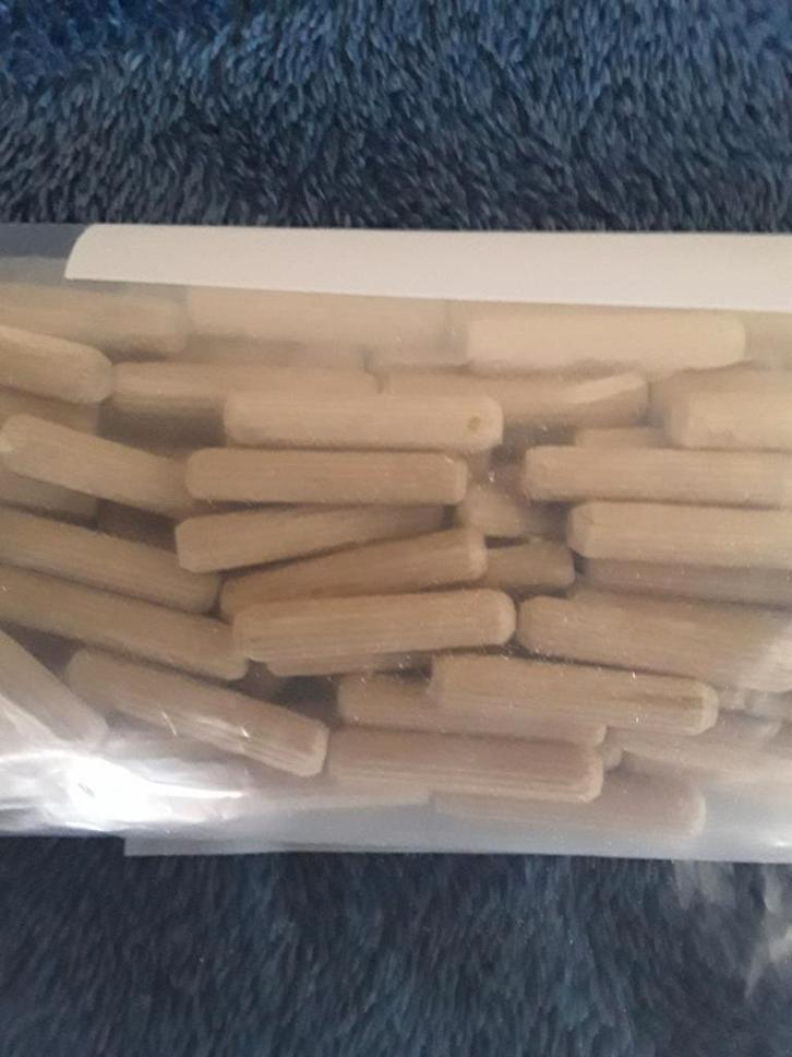 6mm houten deuvels, Doe-het-zelf en Verbouw, IJzerwaren en Bevestigingsmiddelen, Nieuw, Overige typen, Ophalen of Verzenden