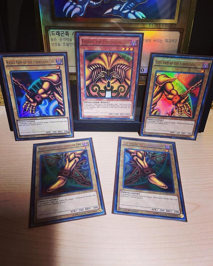 1st Edition Exodia Set - Yu-Gi-Oh!, Hobby en Vrije tijd, Verzamelkaartspellen | Yu-gi-Oh!, Zo goed als nieuw, Ophalen of Verzenden