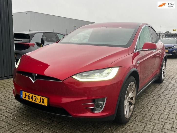Tesla Model X 100D | SOH 85% | Autopilot | Trekhaak | Luchtv, Auto's, Tesla, Bedrijf, Te koop, Model X, 4x4, ABS, Achteruitrijcamera