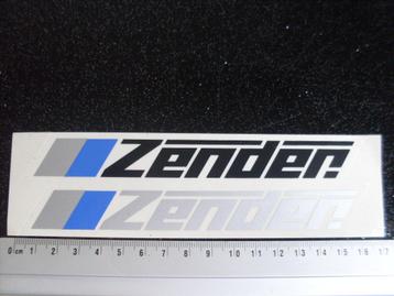 2x ruit sticker Zender logo Zenderi zwart + zilver beschikbaar voor biedingen