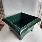 Vintage ELHO bloempot groen plastic, Kunststof, Rond, Ophalen of Verzenden, Minder dan 25 cm