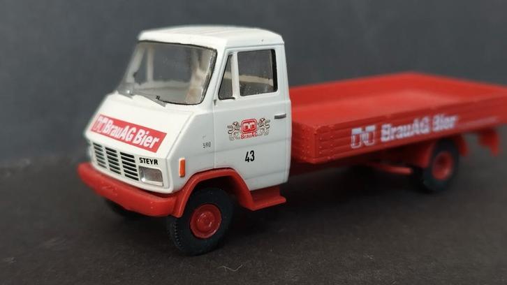Steyr 590 Brau AG Bier 1;87 Brekina Pol, Hobby en Vrije tijd, Modelauto's | 1:87, Zo goed als nieuw, Bus of Vrachtwagen, Verzenden