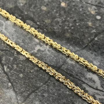 14k gouden koningsketting massief italy  beschikbaar voor biedingen