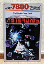 Metalen Wandbord ASTEROIDS ATARI 7800, Ophalen of Verzenden, Nieuw